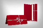 Geschenkumschlag 'klassisch' - rot mit Schleife